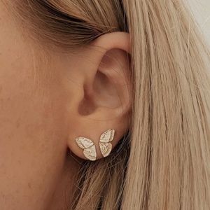 Stud Butterfly Wings Earrings